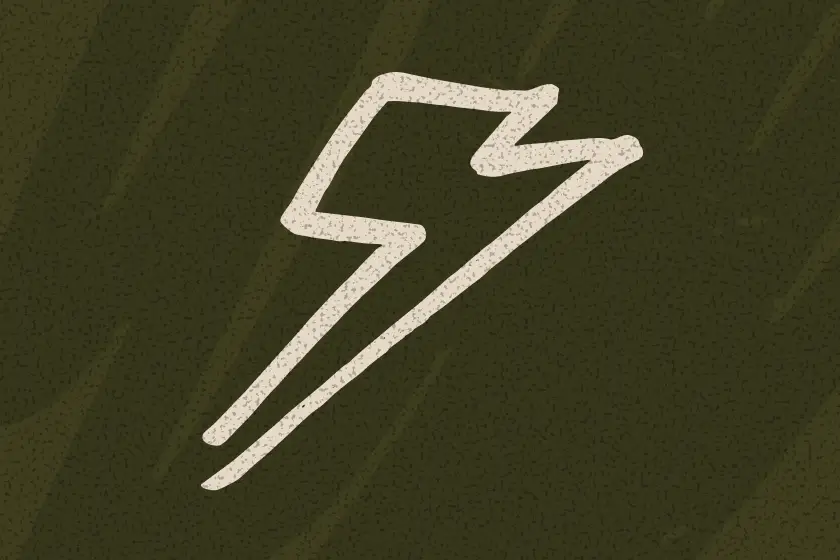 A lightning bolt