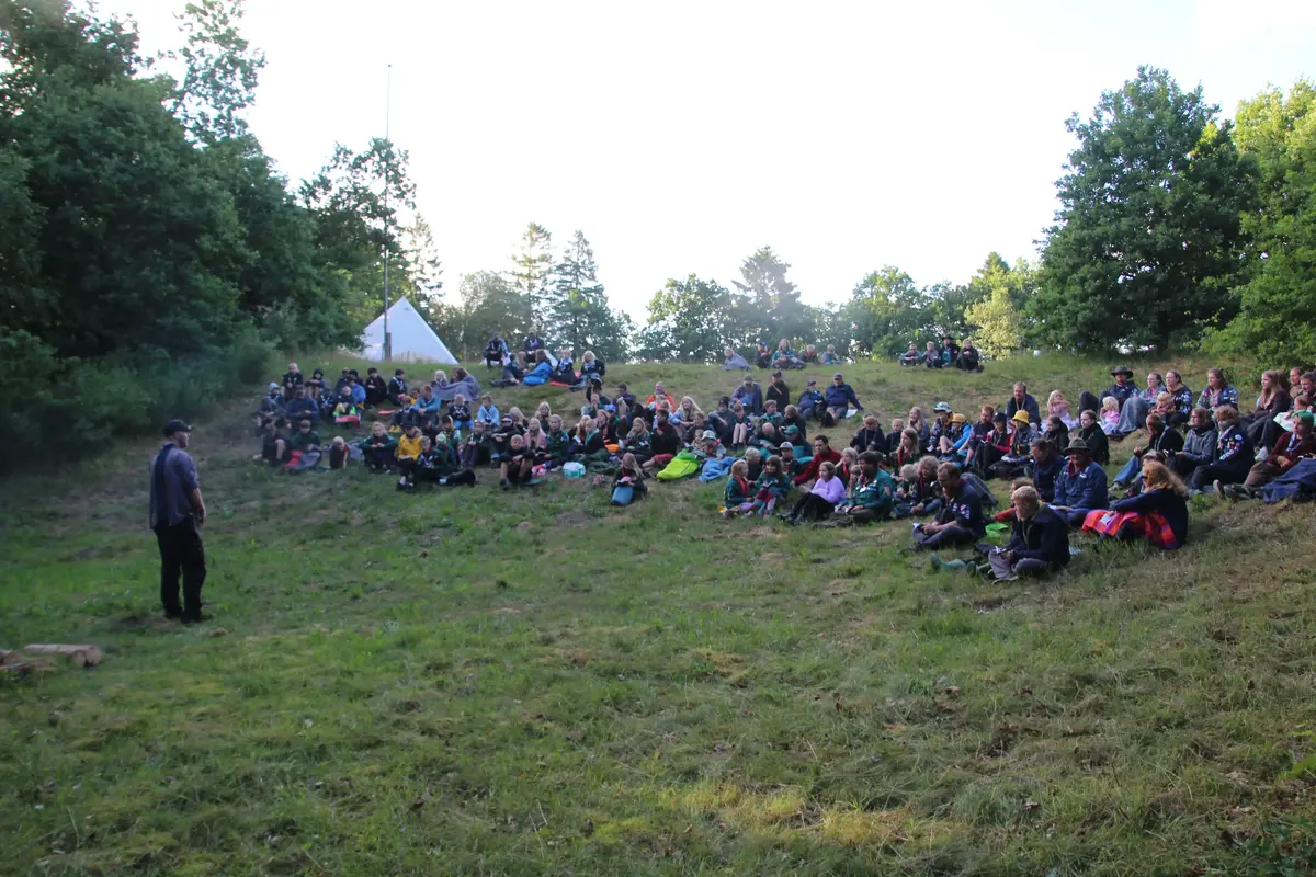 A group session for all the scouts