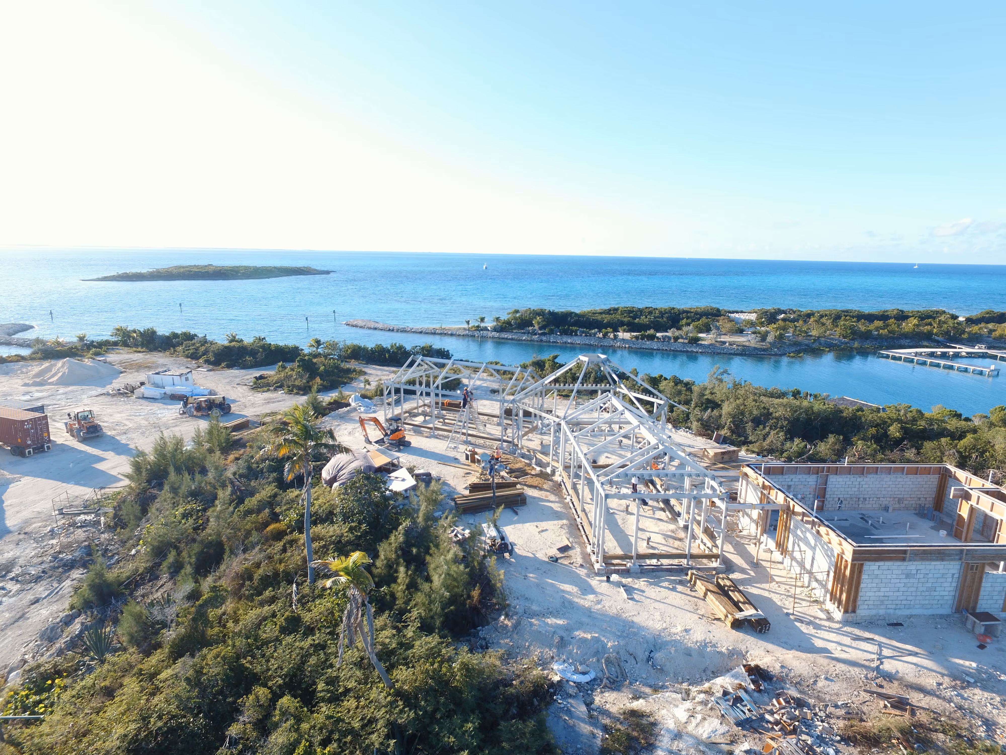 Aerial view of a Doummar project site