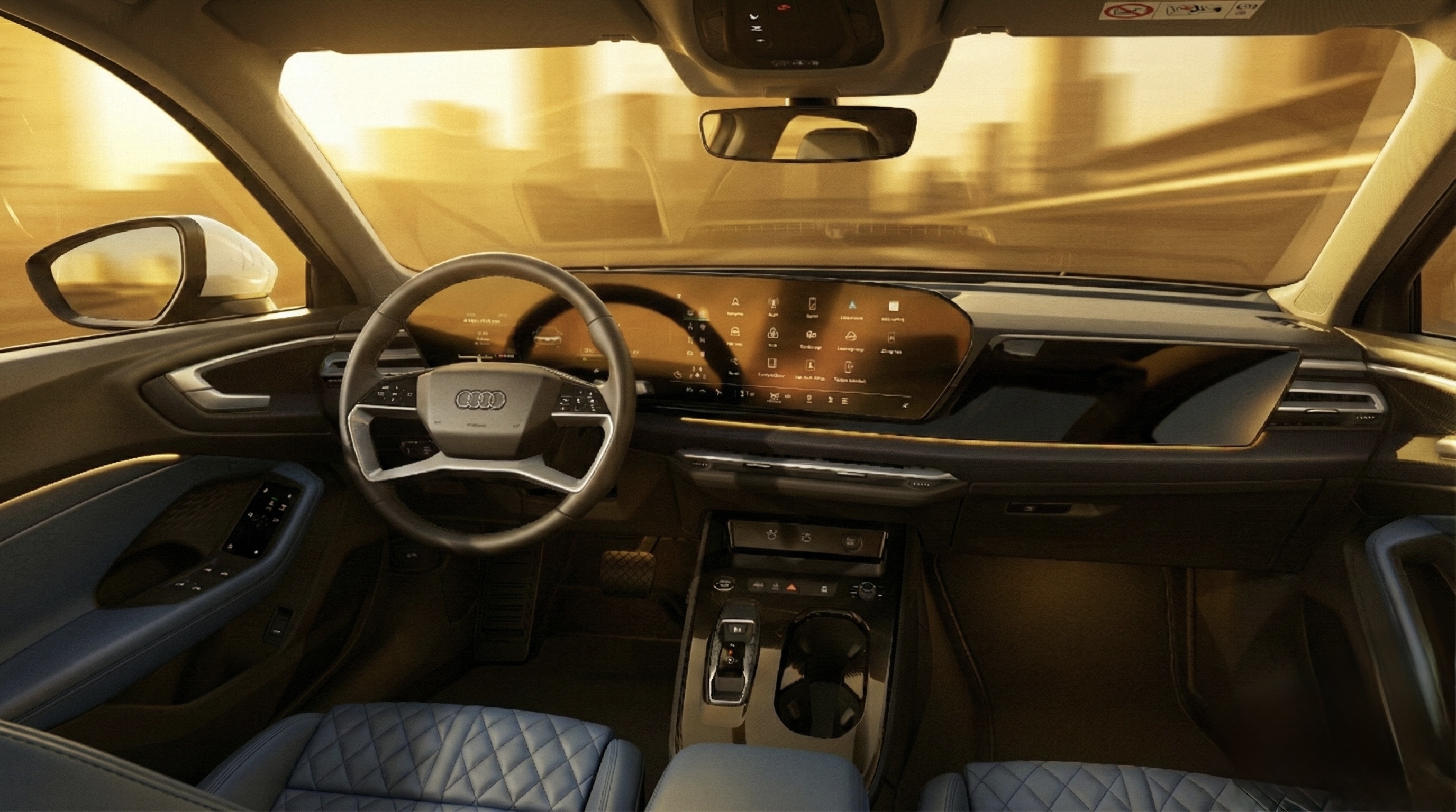 image of vehicle interior for an auto dealership