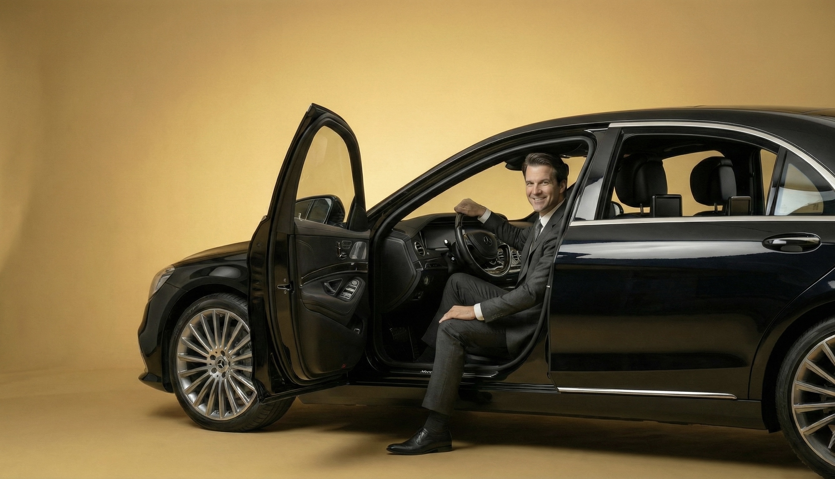 image of a person entering a vehicle for a mobility and transportation