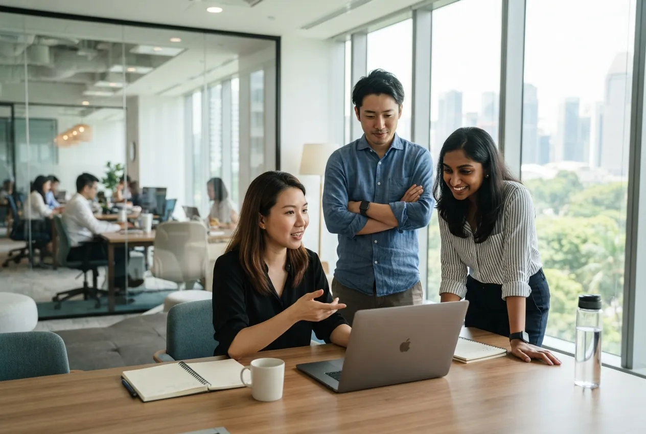 Professional reviewing Singapore Employment Pass and PEP eligibility and salary requirements