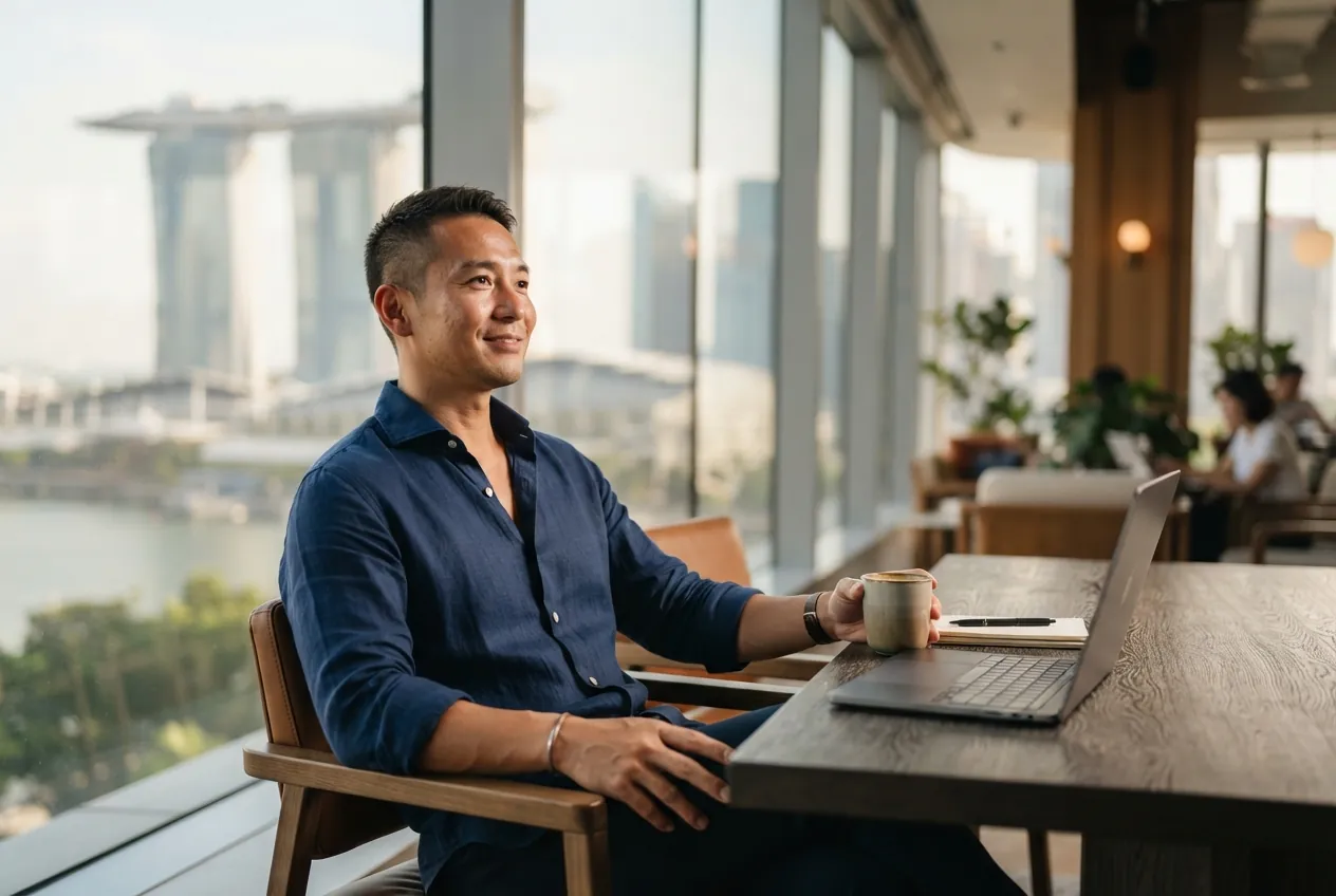 Senior professional deciding between PEP and EP work pass in Singapore