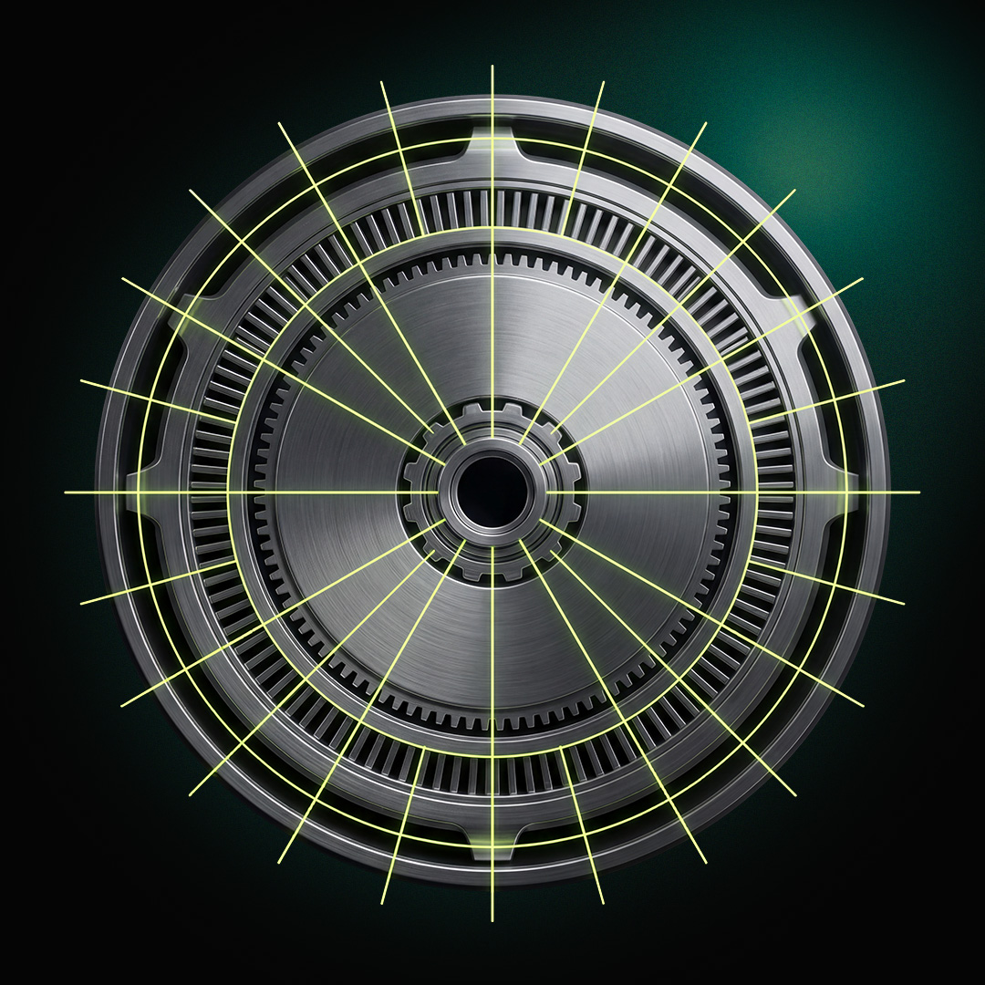 Industrial mechanism visualising automated dividend and stock split handling within broker trading environments.