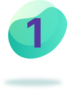 Icon number 1 with green background.