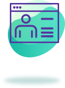 Icon dashboard user profile.