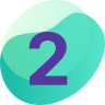 Icon number 2 with green background.