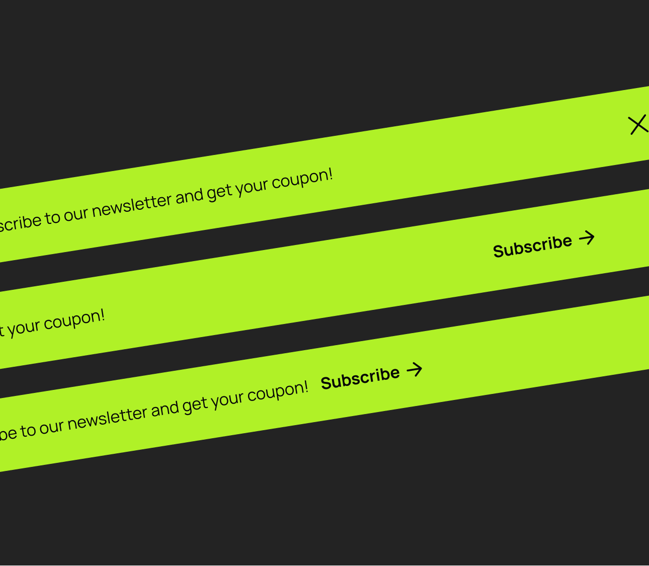 3 Notification Bars - Finantech X Webflow Template