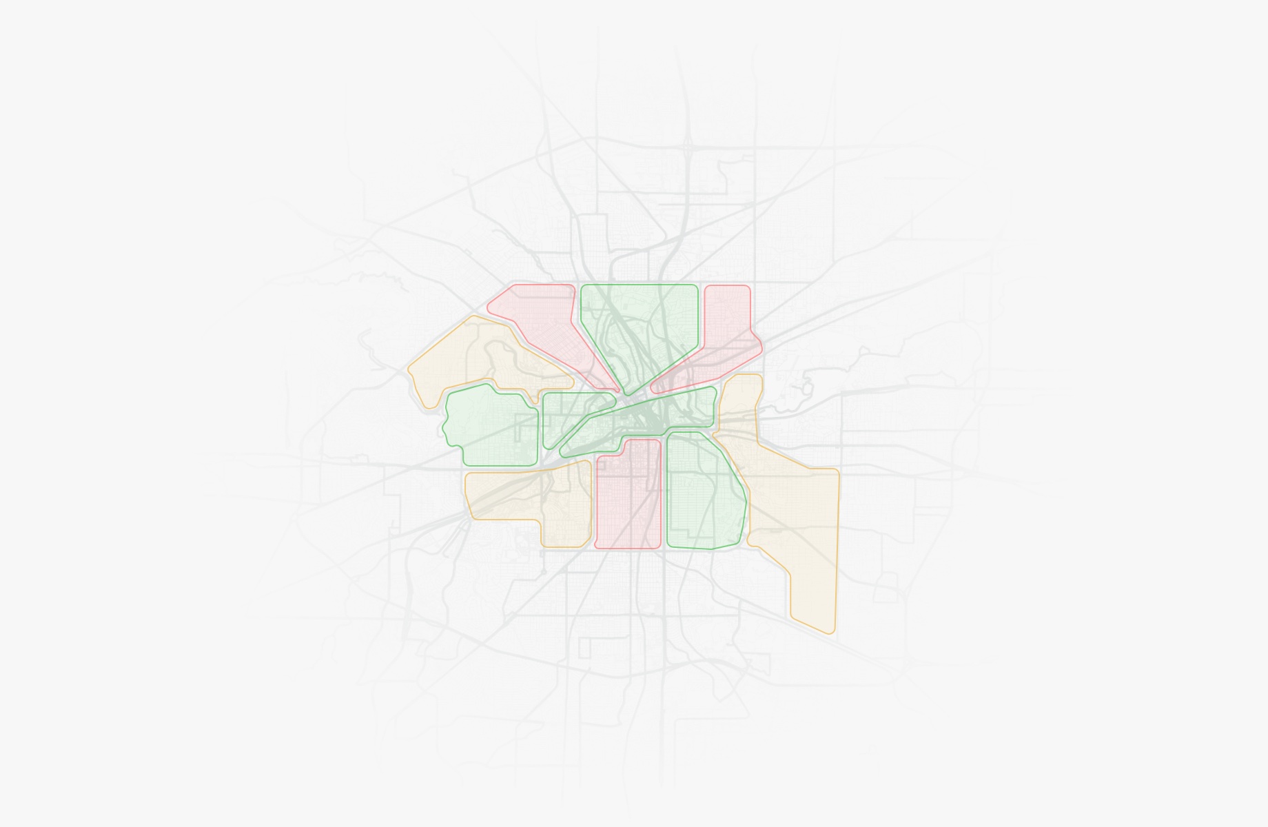 Map of DFW counties