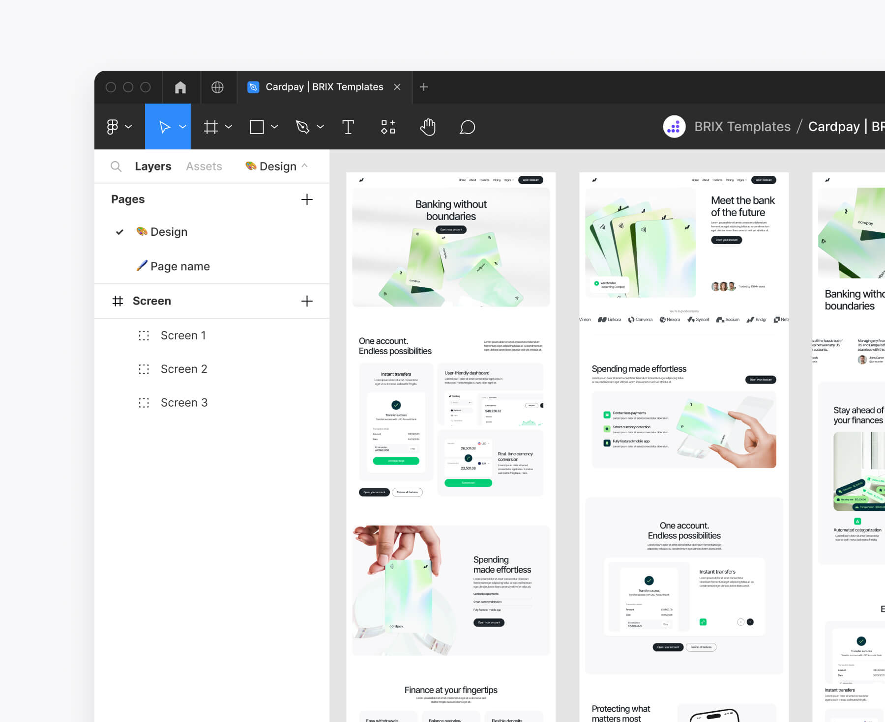 Cardpay - Figma File Included - Bank Webflow Template