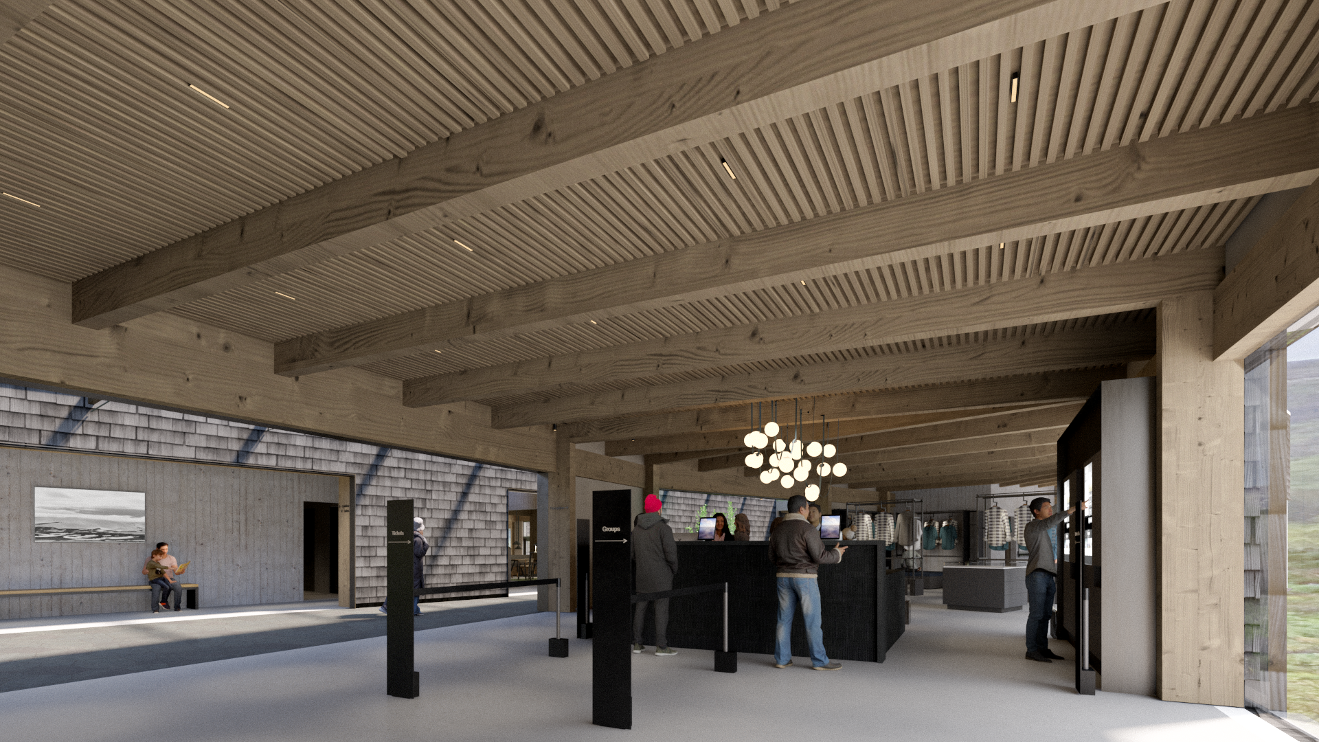 Visitor center reception