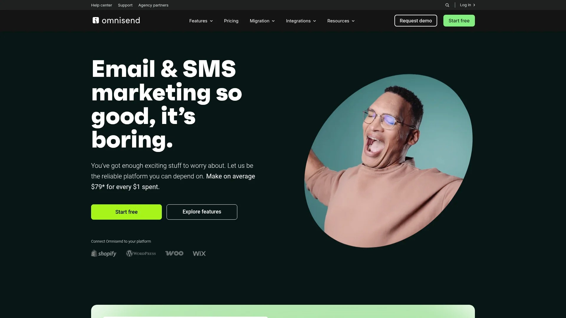 Screenshot of https://www.omnisend.com