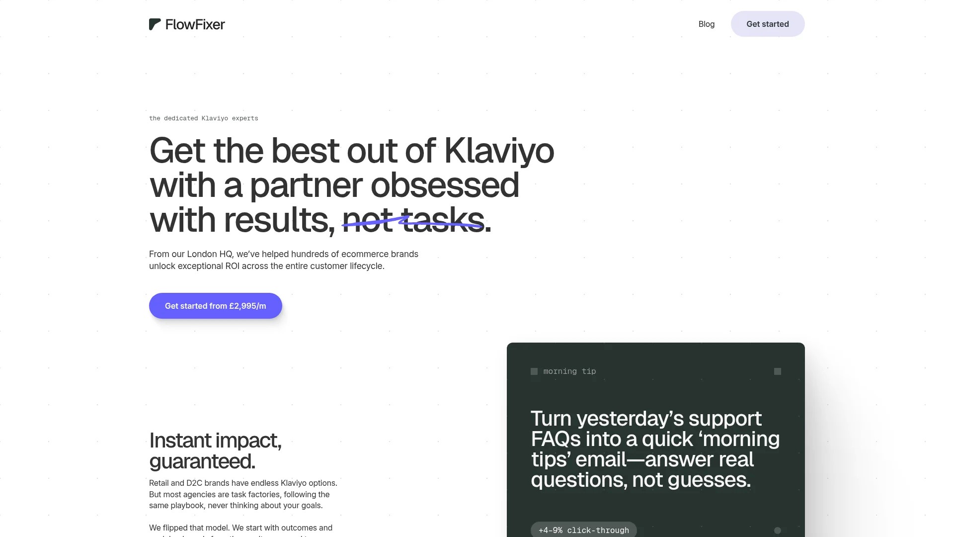 Screenshot of https://www.flowfixer.com
