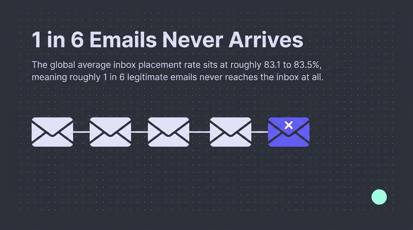 1 in 6 Emails Never Arrives
