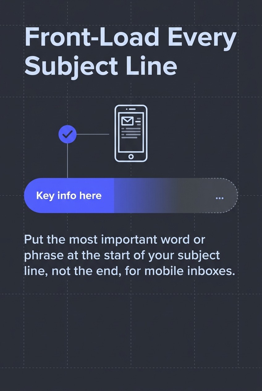 Front-Load Every Subject Line