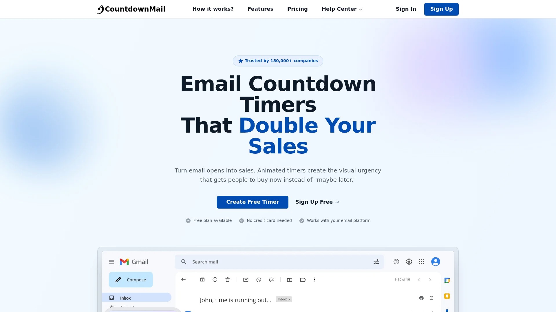 Screenshot of https://www.countdownmail.com