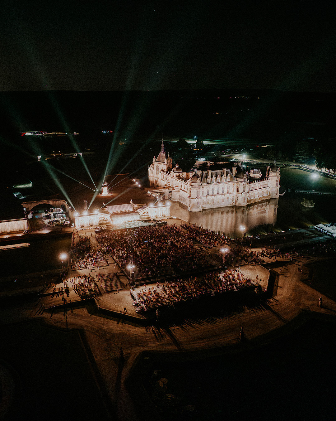 Ludovico Einaudi in the gardens of the Château de Chantilly, June 2026