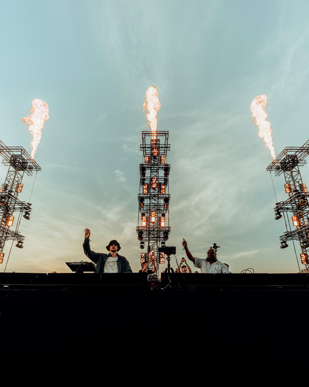 Carl Cox and Mau P at the Château de Chantilly, June 2026