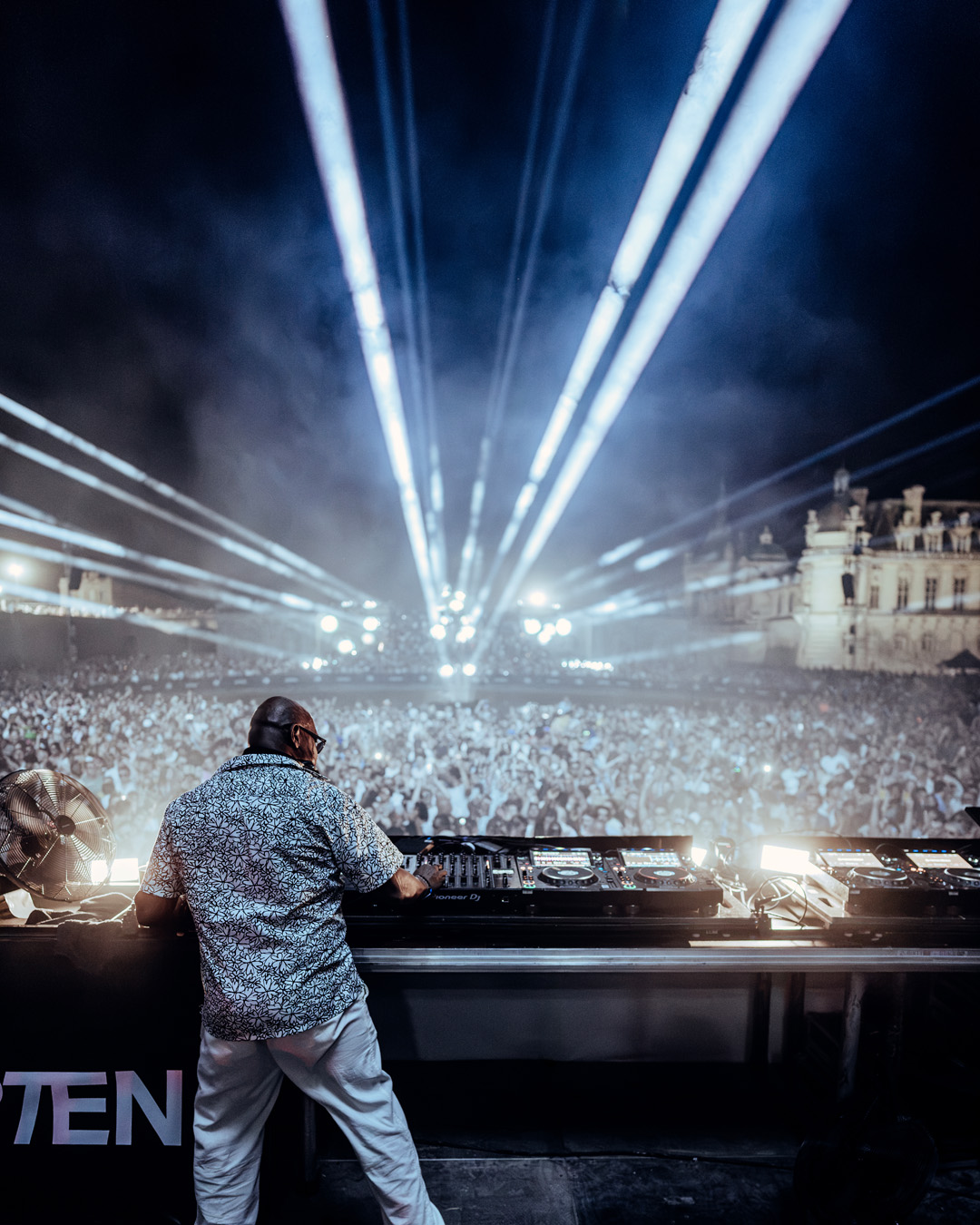 Carl Cox and Mau P at the Château de Chantilly, June 2026