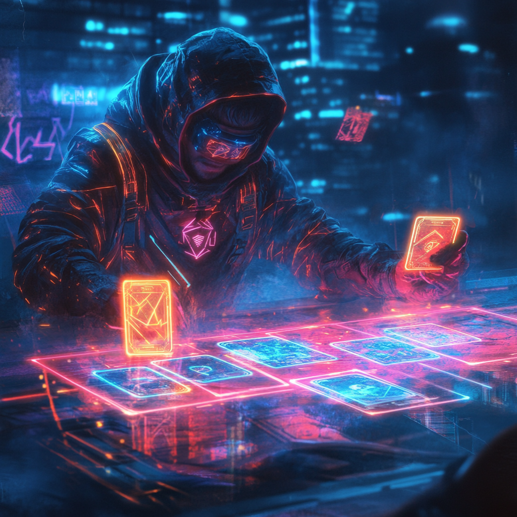 Gamer with NFT Collection