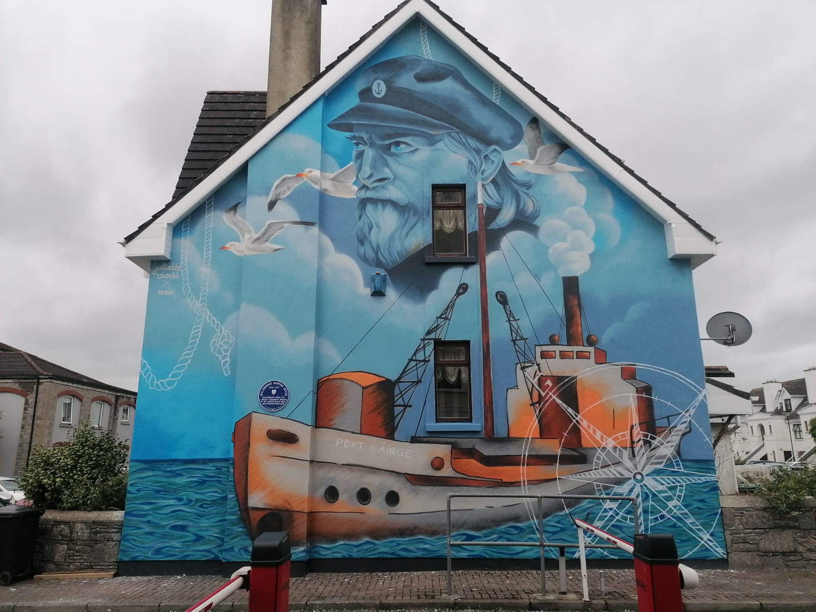 Maritime artwork created as part of a Floating Voices community workshop