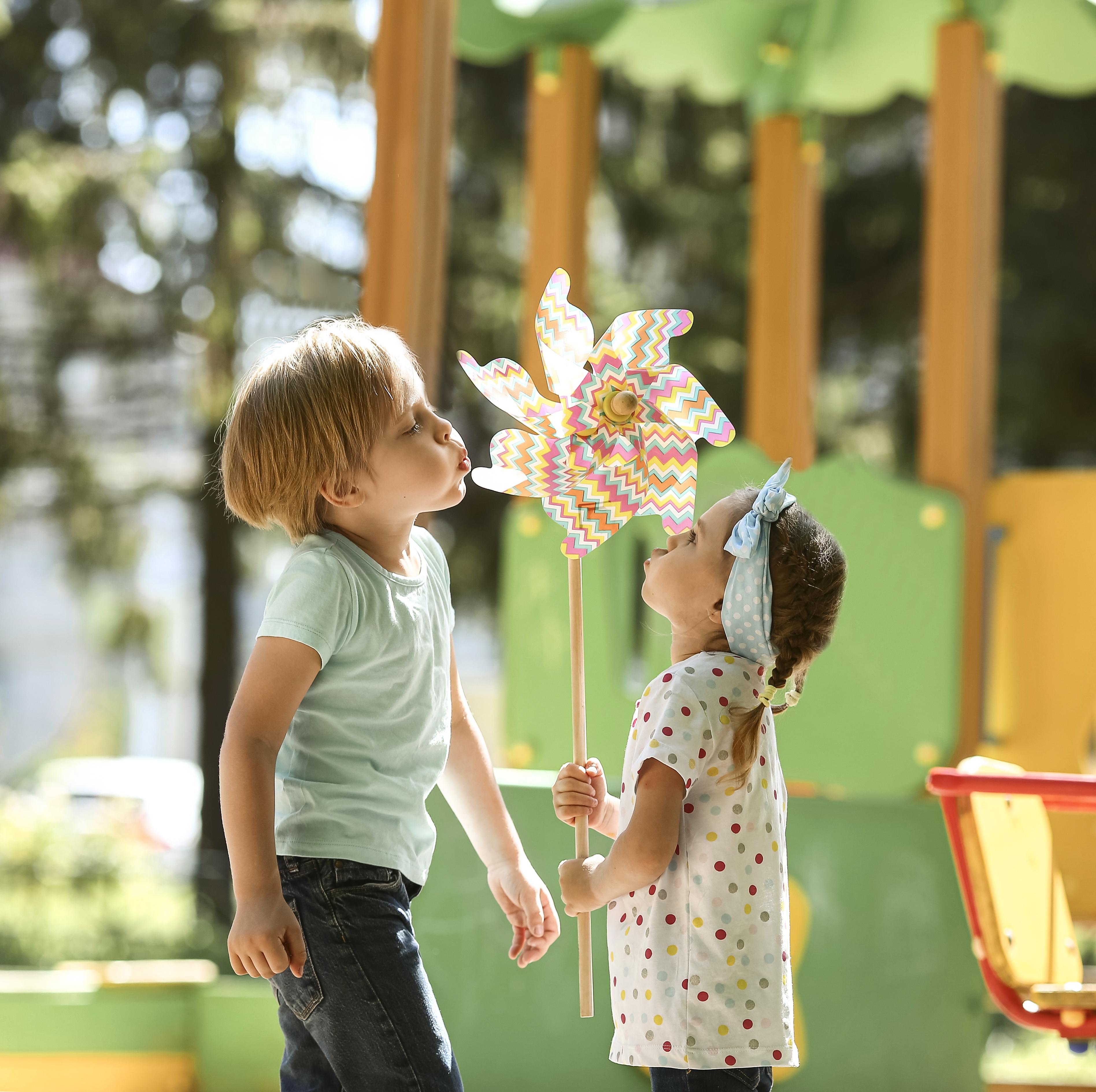 image of children playing in a daycare setting