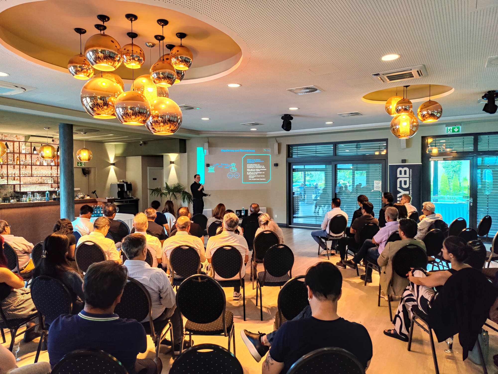 Photo of the blockchain and cryptocurrencies presentation at Atiyab