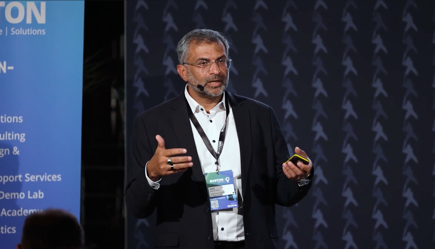 EmpowerGPT keynote presentation at an industry event