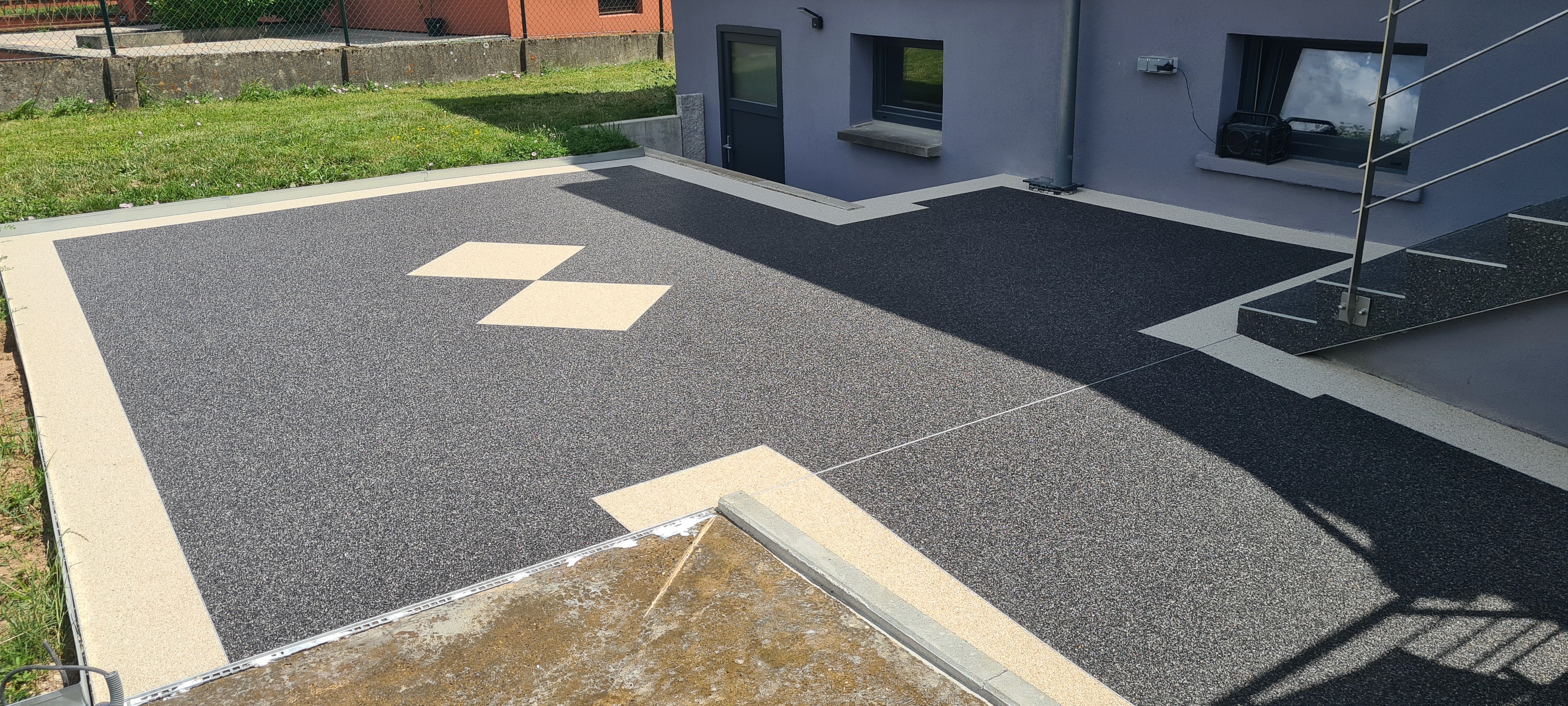 Tapis de pierre extérieur