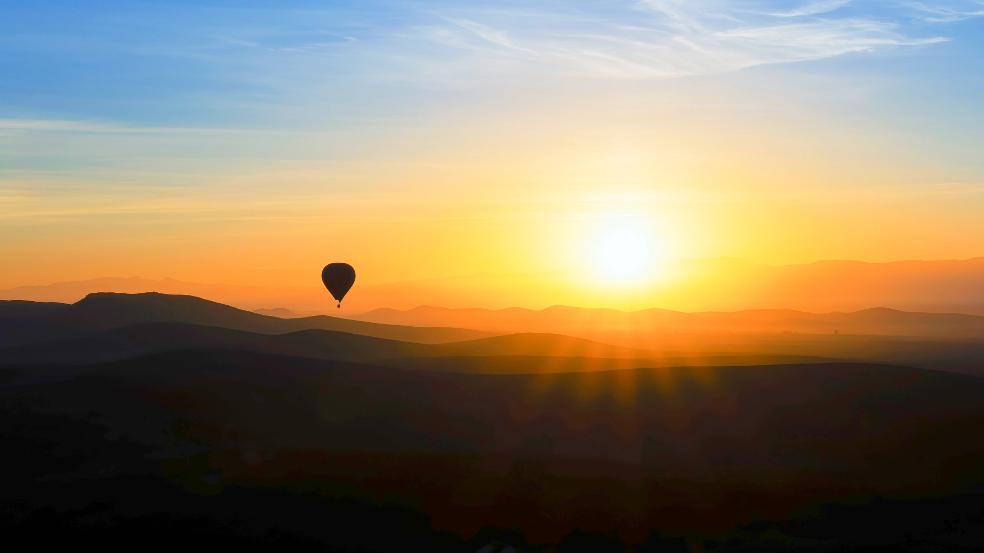 Marrakech hot air balloon Atlas Mountains sunrise Morocco