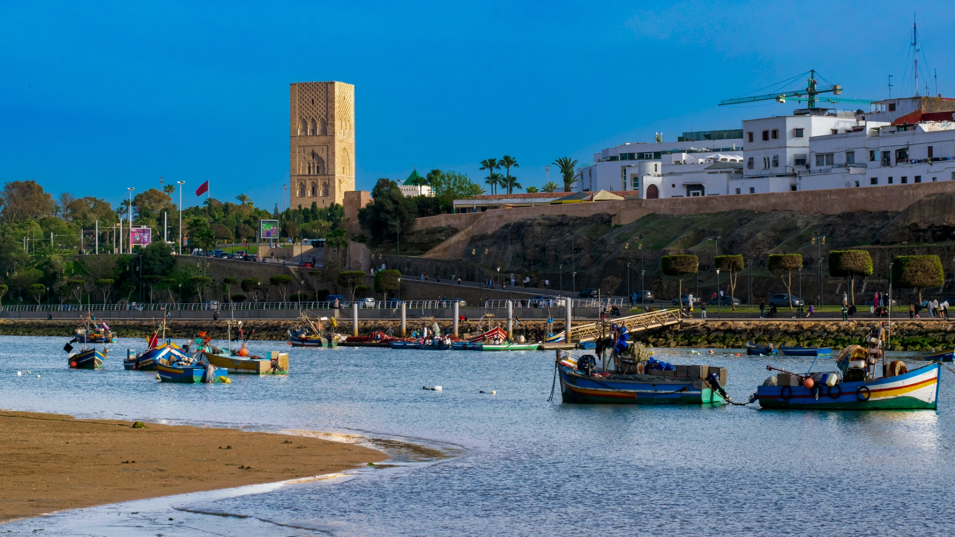 Bou Regreg Rabat Morocco boat Oudayas sunset