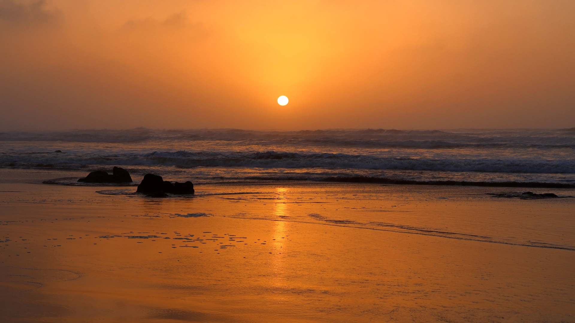 Larache Morocco coast sunrise beach