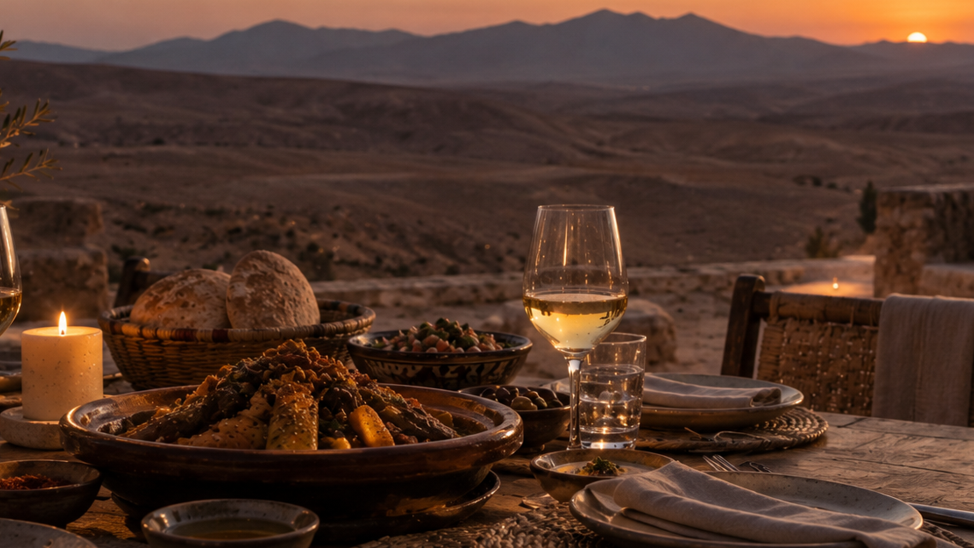 Agafay Morocco candlelight dinner desert luxury