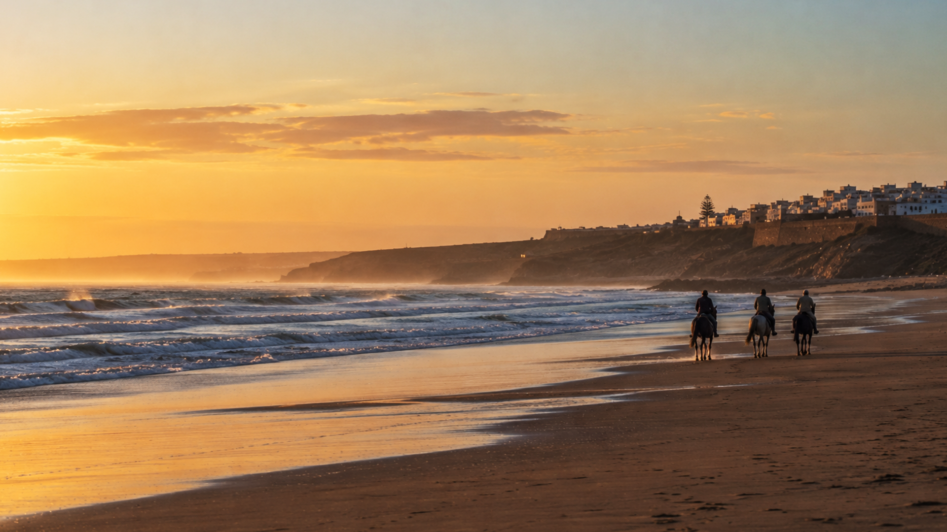 Larache Morocco horse riding Atlantic beach