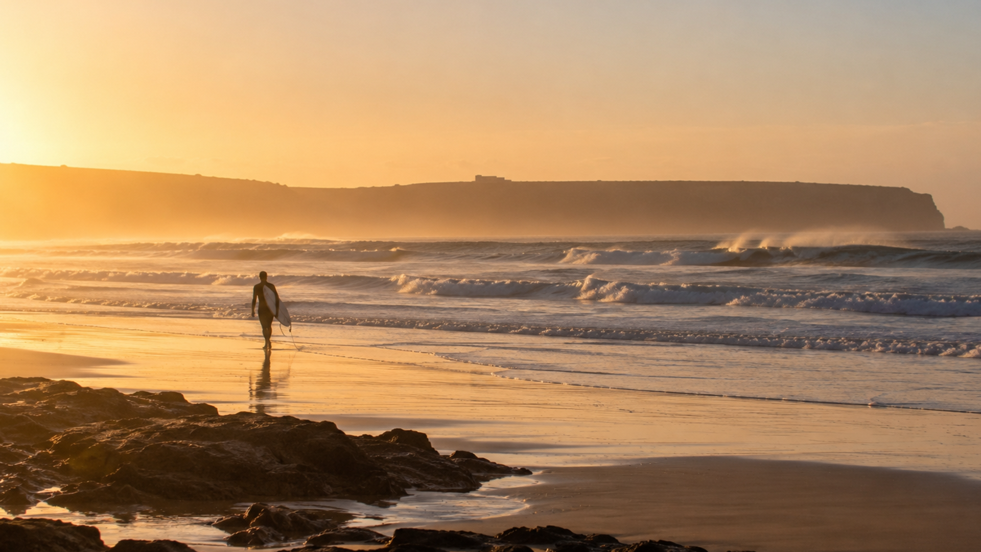 Sidi Kaouki Morocco Atlantic coast surfer