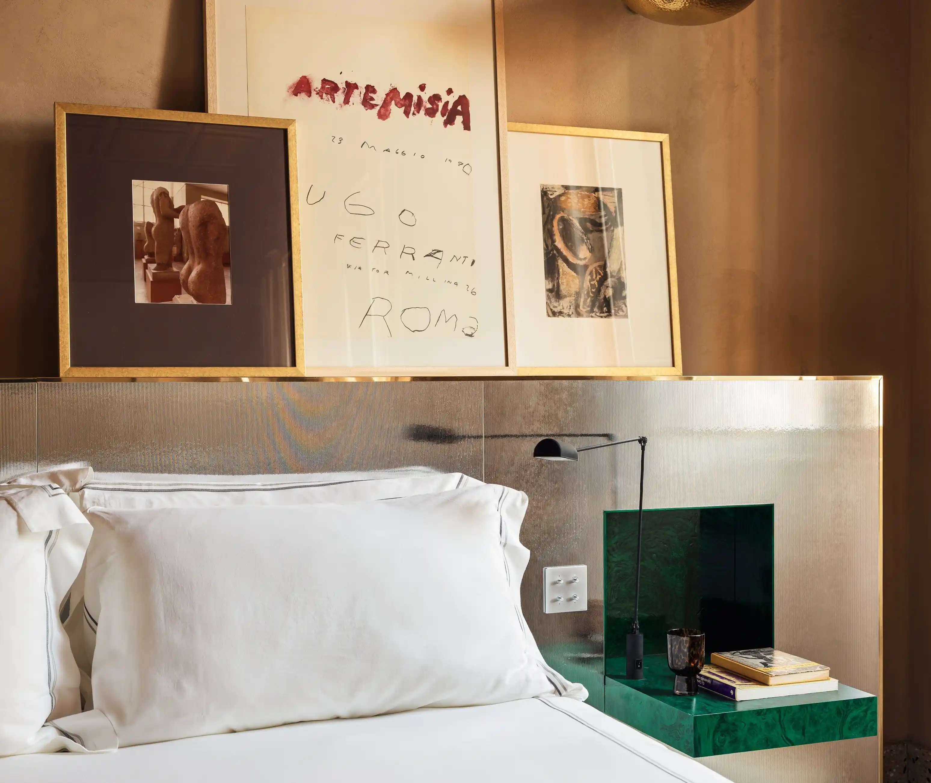 Elegant hotel room interior at Experimental Roma