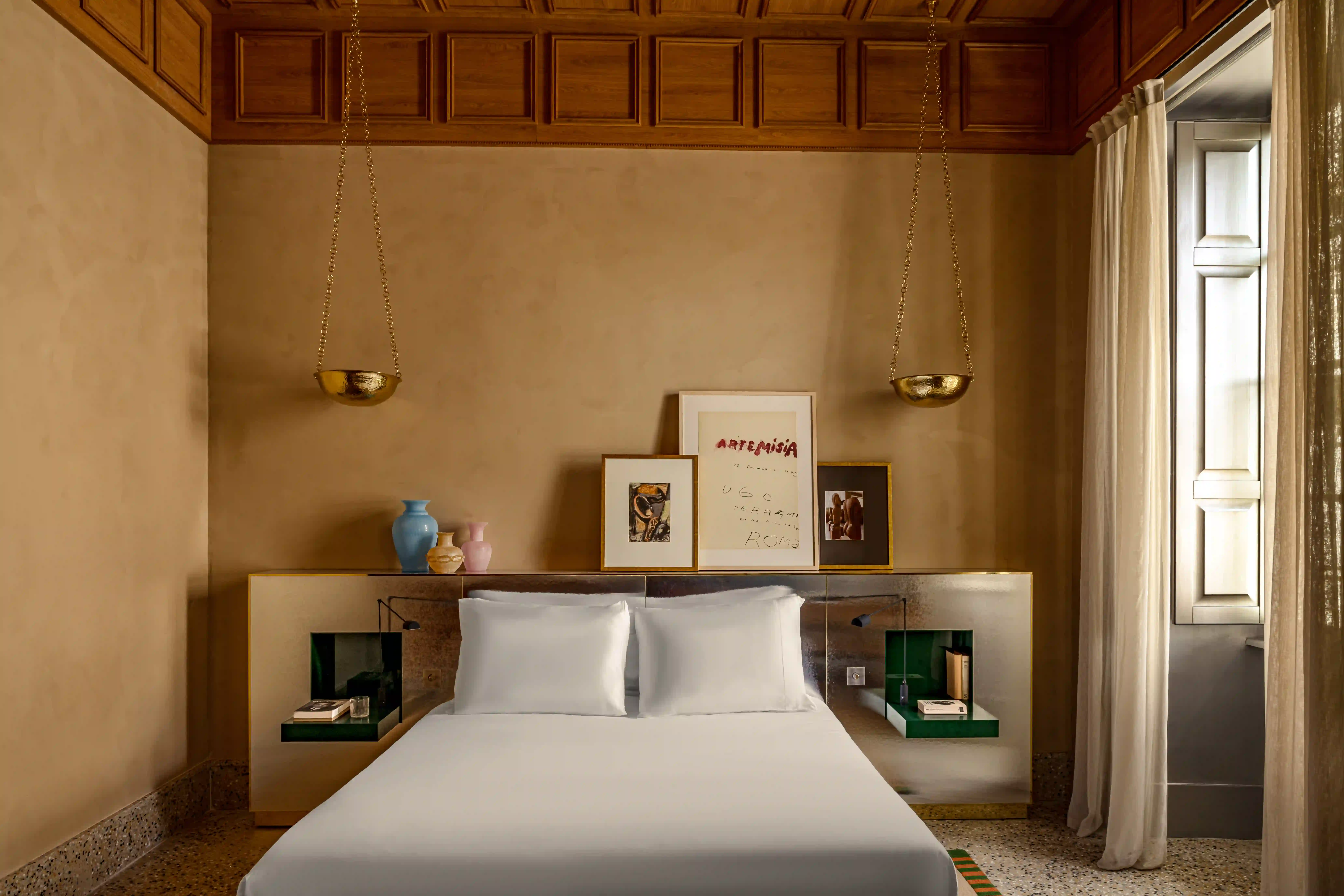 Elegant hotel suite interior at Experimental Roma