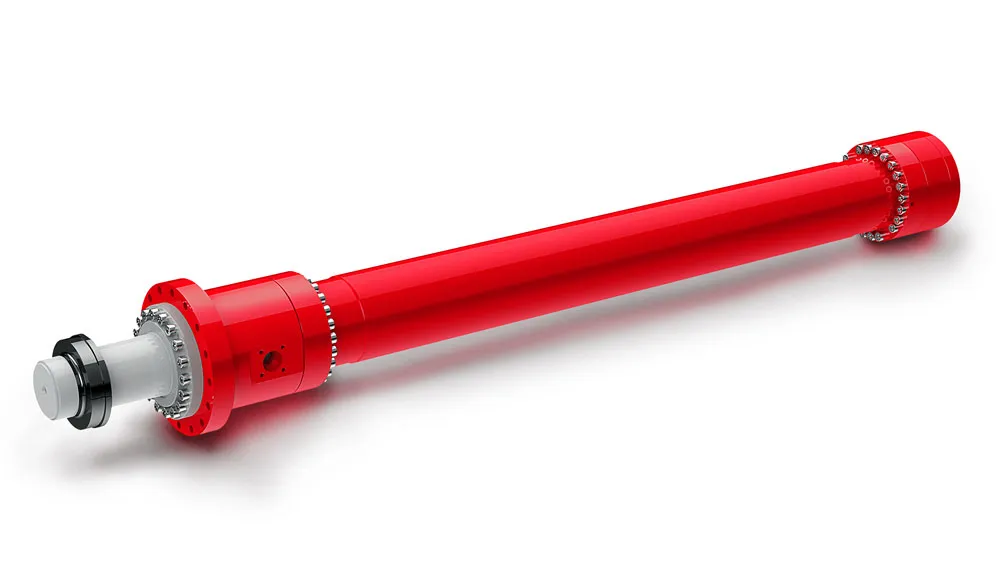 Press cylinder for bale press