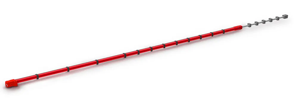 AROS Ausschubzylinder für Drehleiter-Fahrzeuge (CAD-Grafik)