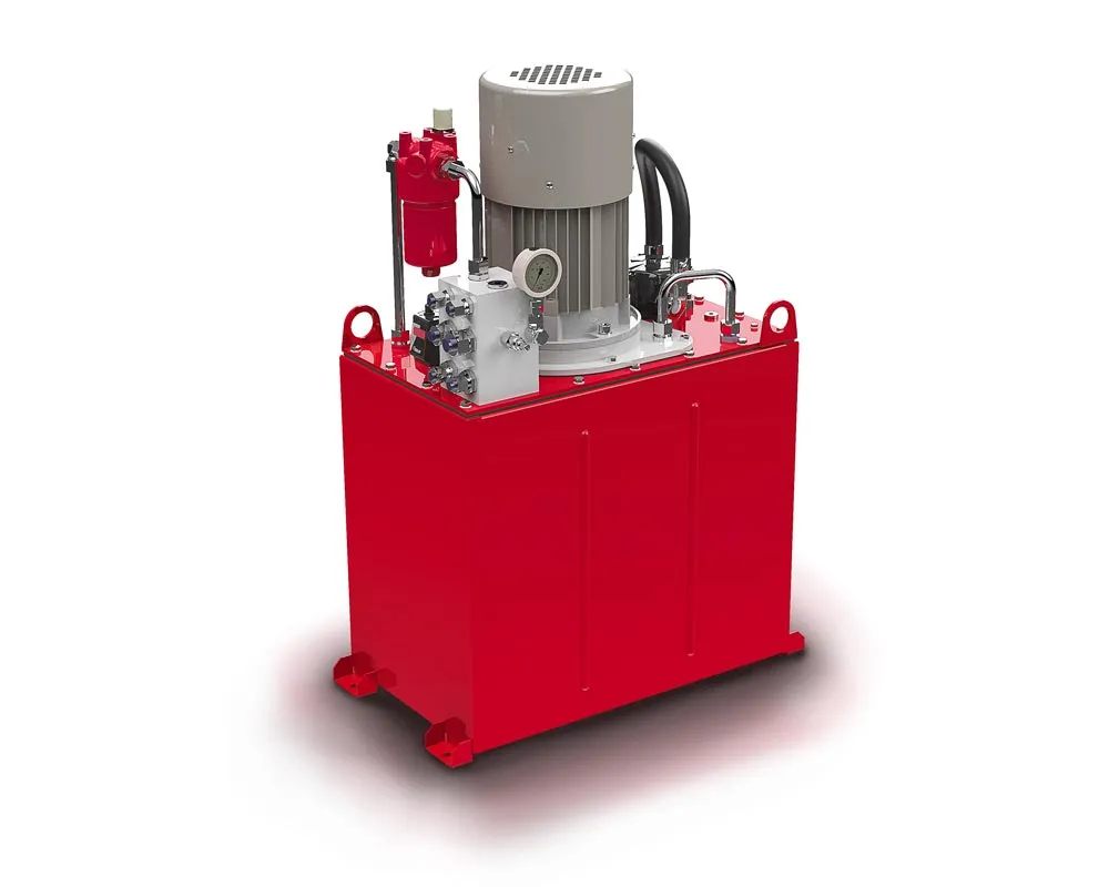 AROS Hydraulikaggregat mit Hochdruckfilter und Sondermotor für Holzbearbeitungsmaschine