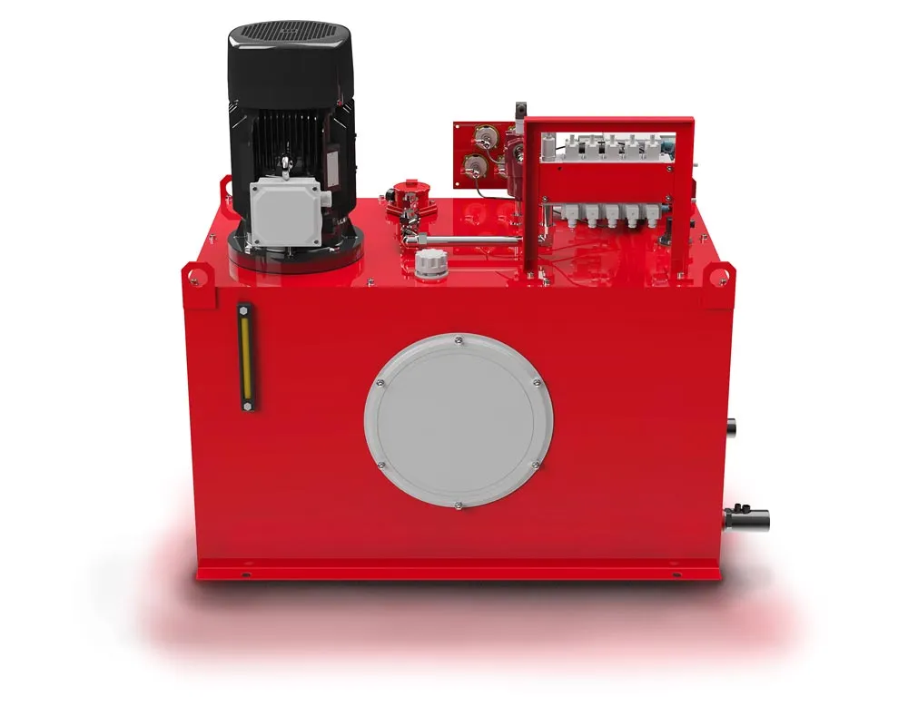 individuelles Hydraulikaggregat in Antriebstechnik bei Bau-Schalungen
