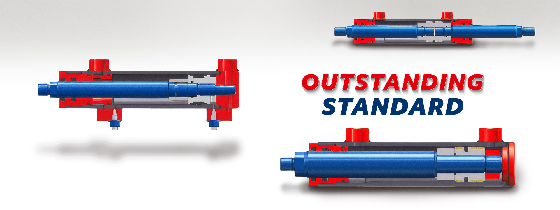 Standard hydraulic cylinders (single-acting/double-acting) from AROS Hydraulik