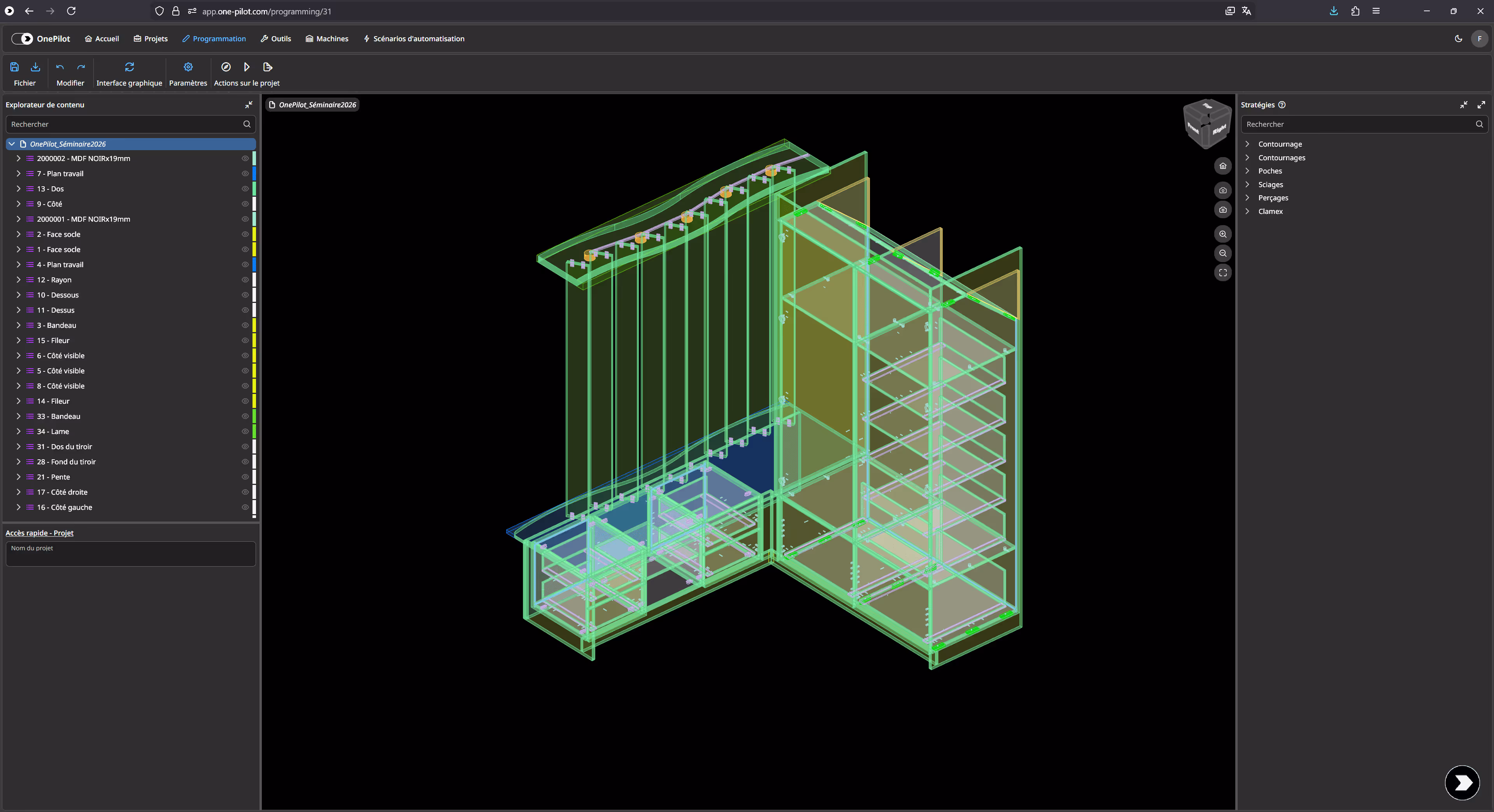 Interface simple et intuitive