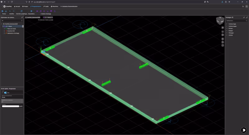 Programmation d'usinage FAO