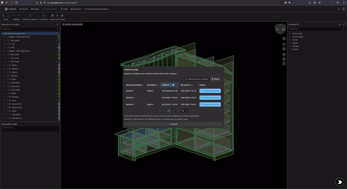 Export CNC multi-formats