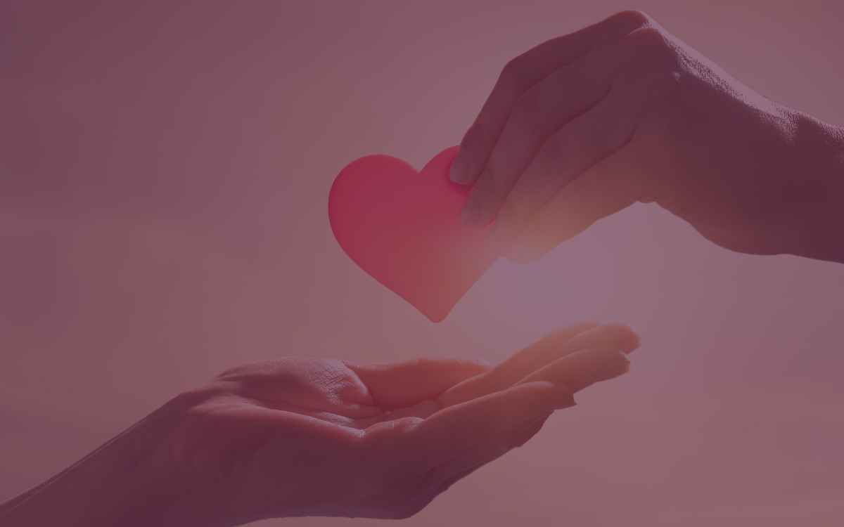 Photos de mains qui partagent un coeur