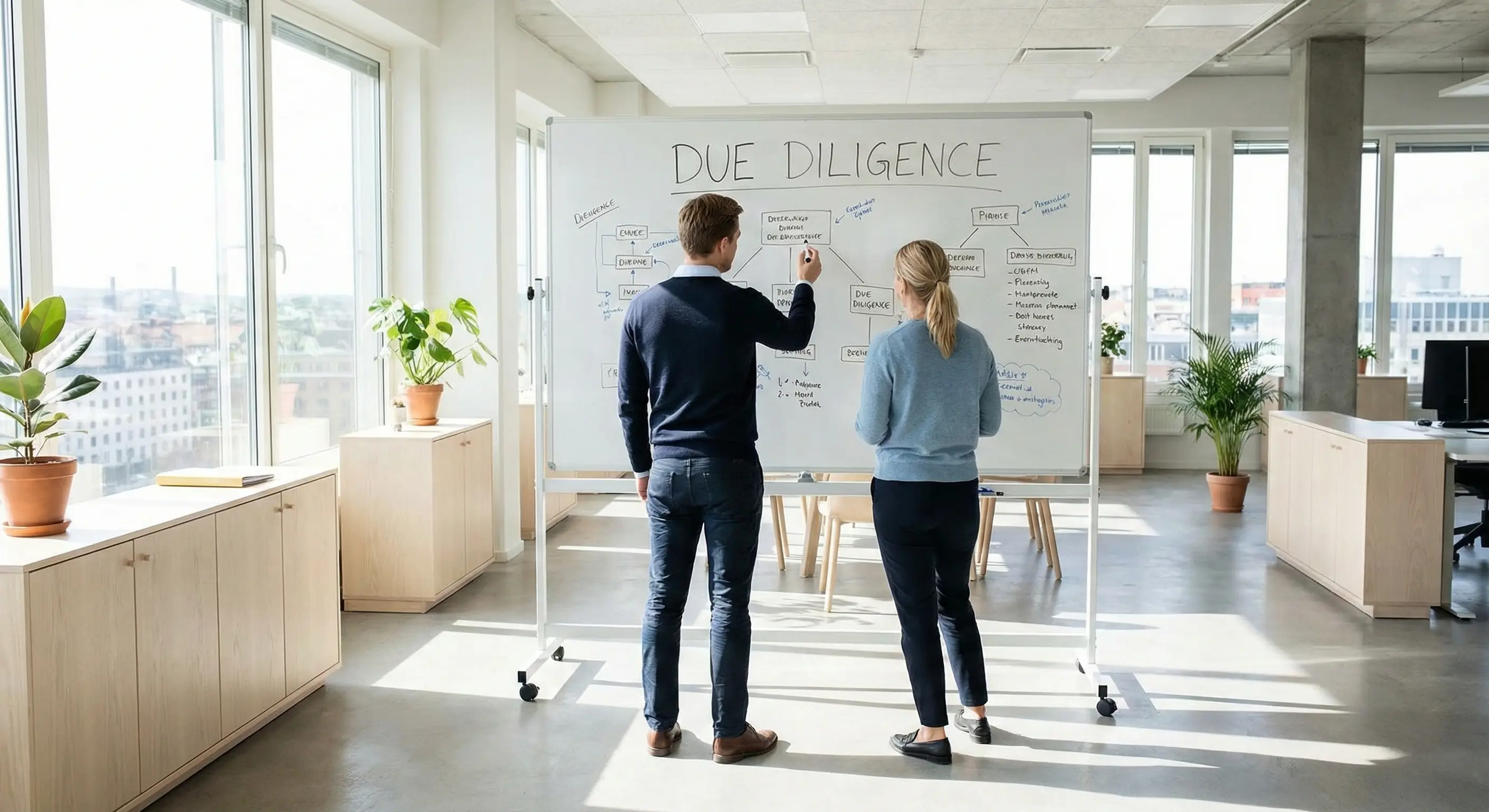 Ritar på whiteboard