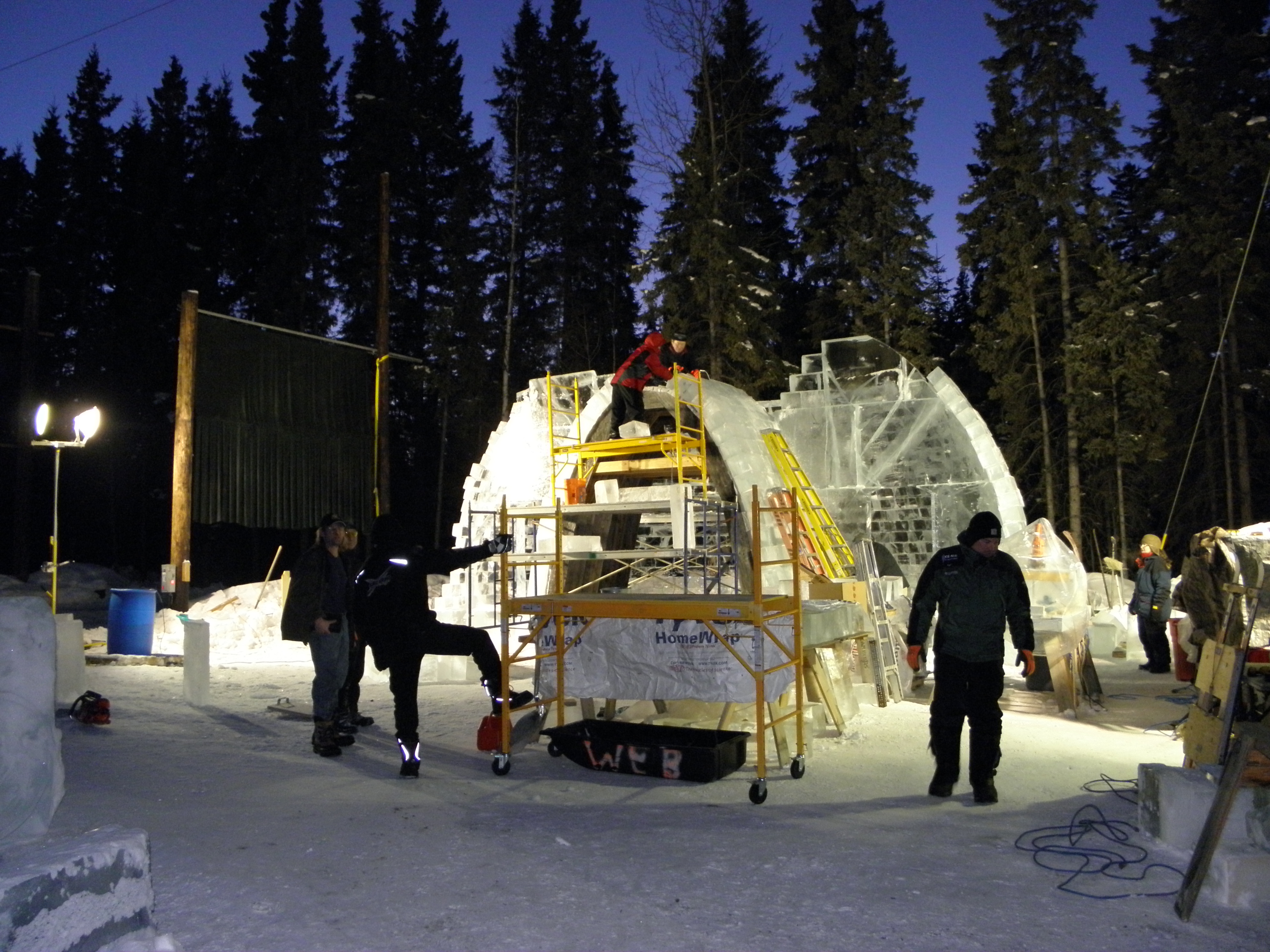 Ice Alaska builds a church for wedding