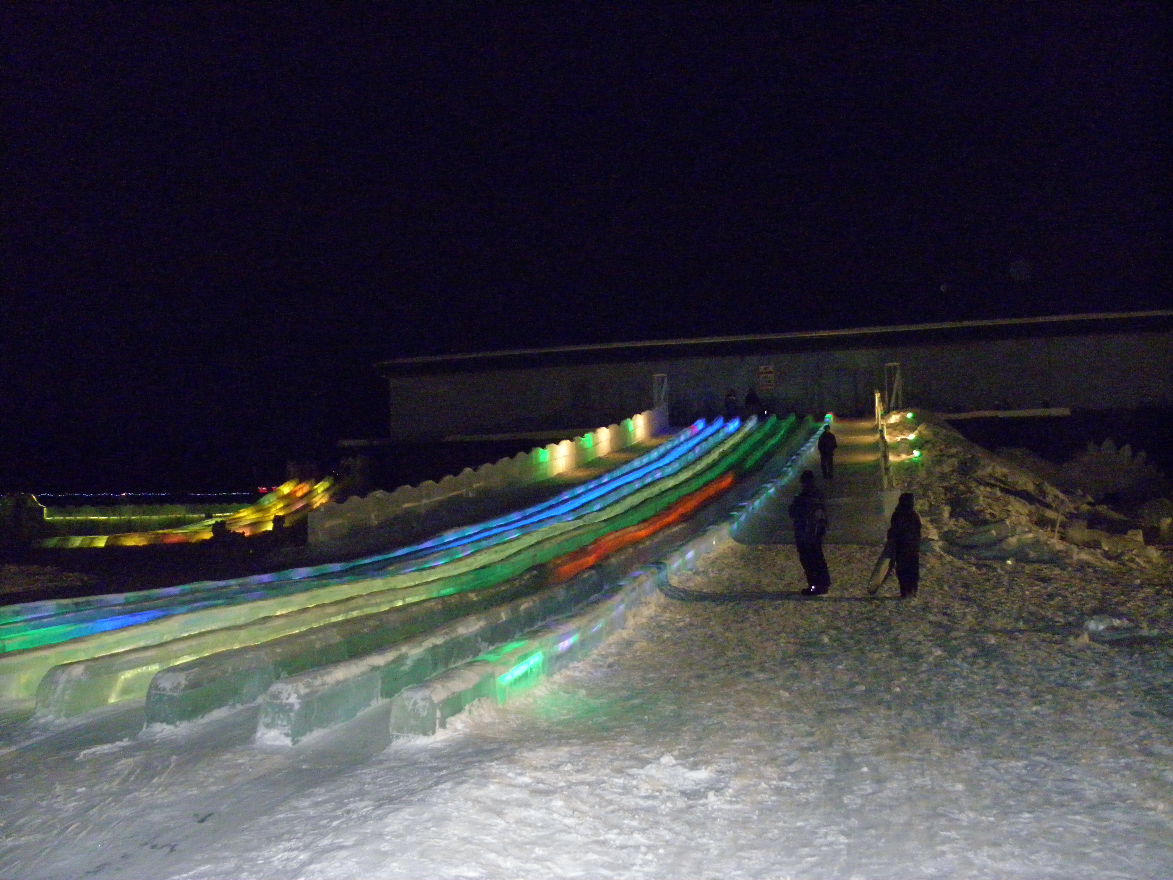 Ice Slides end of run