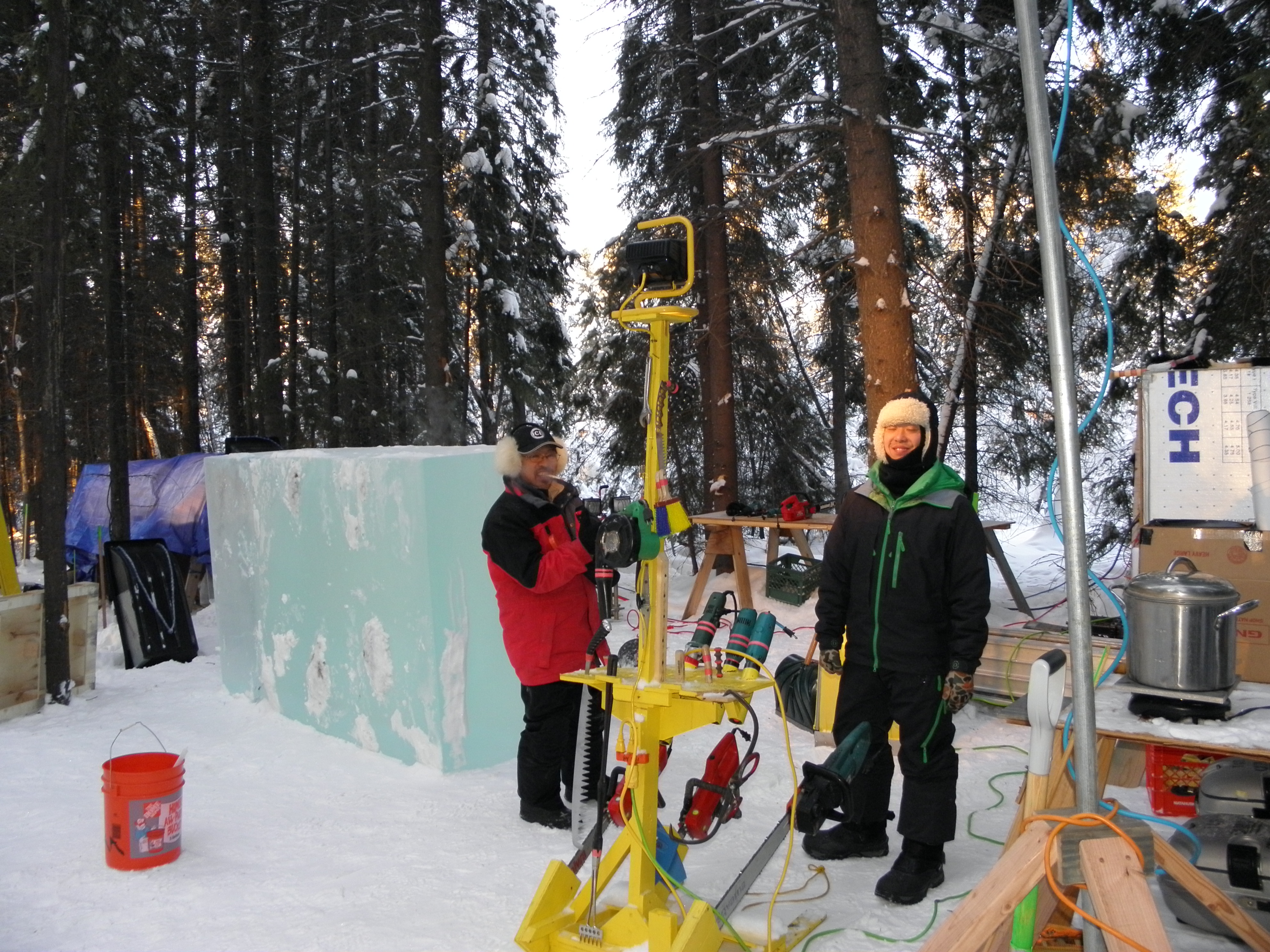 Okamoto and Junichi in Alaska